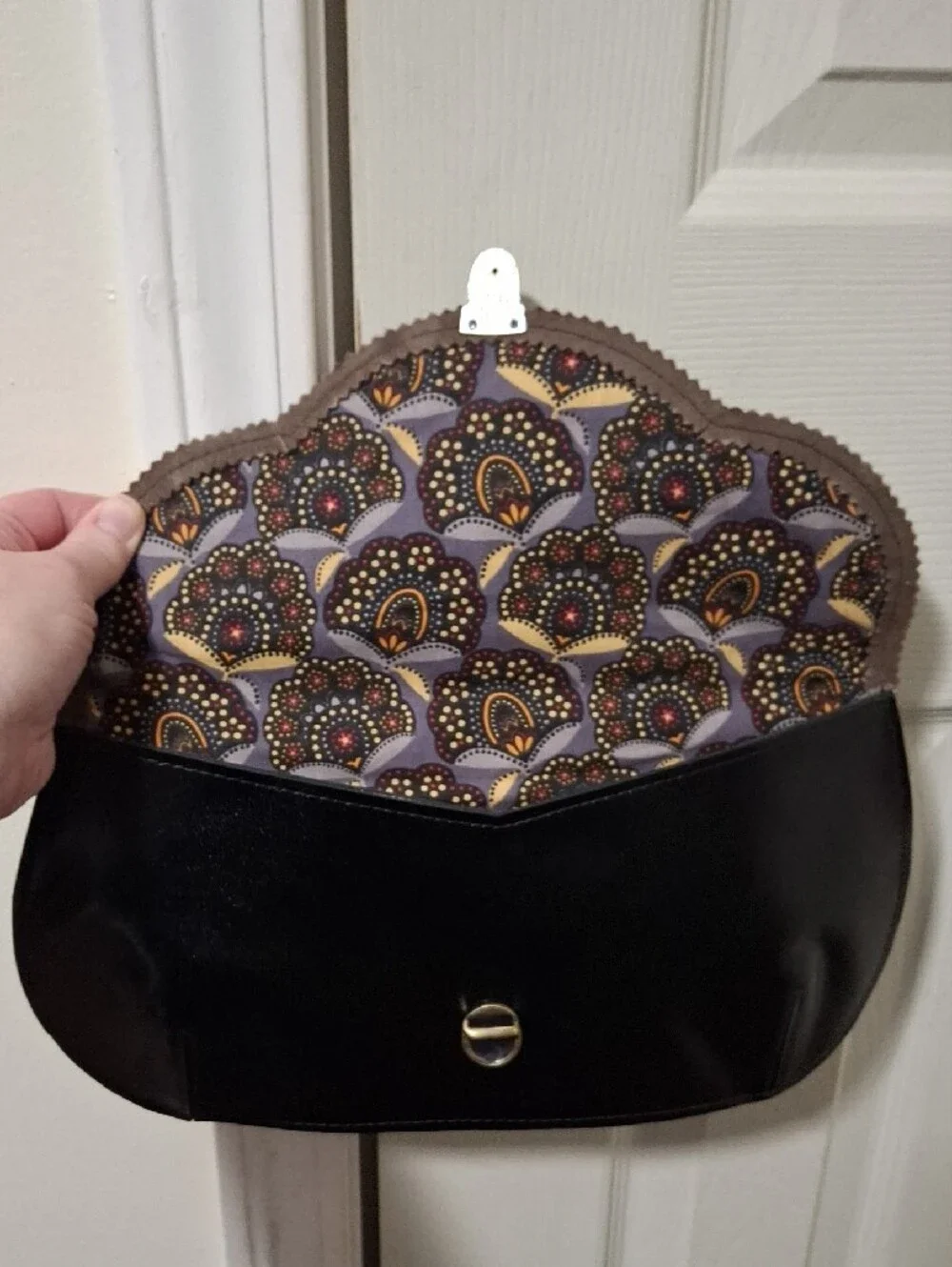 Liberina Bags Handmade Leather and Velvet Retro Clutch